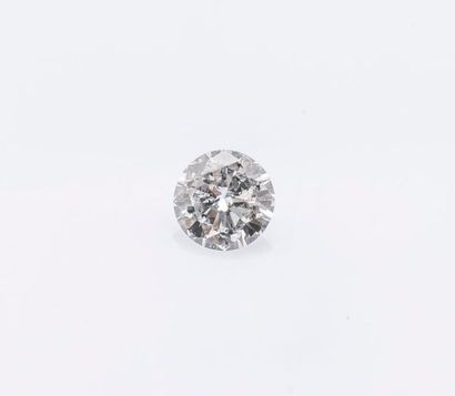 null Diamant sur papier de taille brillant pesant 1,01 carat de couleur F et de pureté...