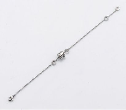 BULGARI Bracelet chaînette «B.Zero1» en or gris 18 carats (750 millièmes) composé...