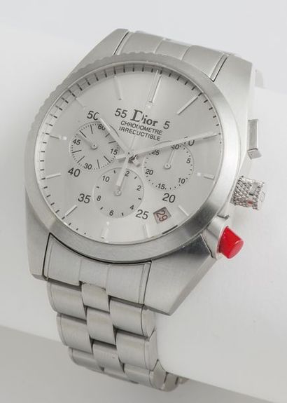DIOR (CHRONOGRAPHE / IRRÉDUCTIBLE CHIFFRE ROUGE – LIMITED EDITION), vers 2010 
Chronographe...
