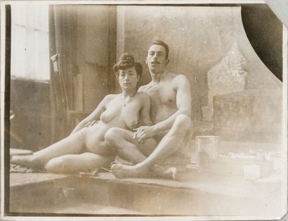 José Maria Sert (1874-1945) Étude de nus en atelier, c. 1910-1920. 

Couple assis....