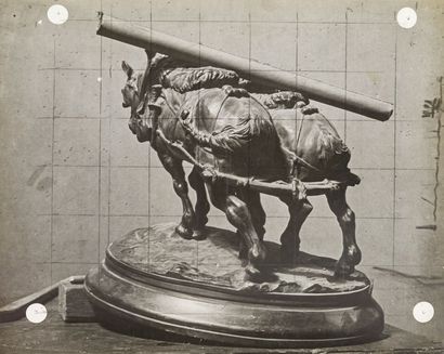 José Maria Sert (1874-1945) Études de chevaux attelés (sculpture) pour l’Alcazar...