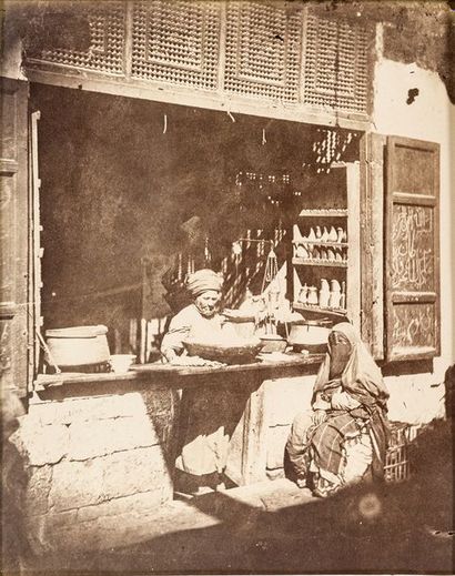 Ermé Desiré Égypte, c. 1865. 

Marchand du Caire dans son échoppe. 

Épreuve sur...