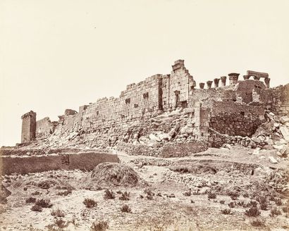 Félix Bonfils (1831-1885) Palmyre, c. 1870.

Vue générale. Grande colonnade. Temple...