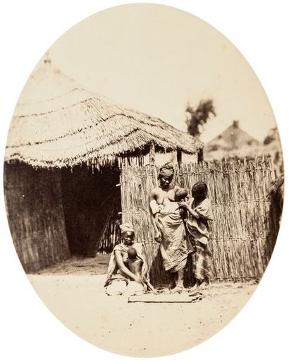 Félix August Leclerc (1838-1896) Sénégal. Dakar. 1871. 

Mère et enfant. Enfants....