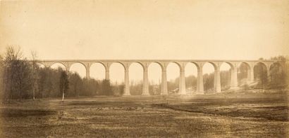 Auguste Hippolyte Collard (1812-1895) Chemins de fer du Nord, c. 1860. 

Viaduc de...