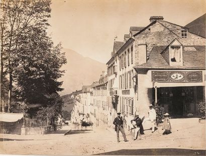 Jean-Jacques Heilmann (1822-1859) Pyrénées, c. 1854-1855.

Carrefour à Eaux-Bonnes....