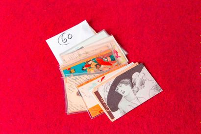 null ART NOUVEAU - Ensemble de 20 cartes d’illustrateurs divers dont de R. Kirchner,...