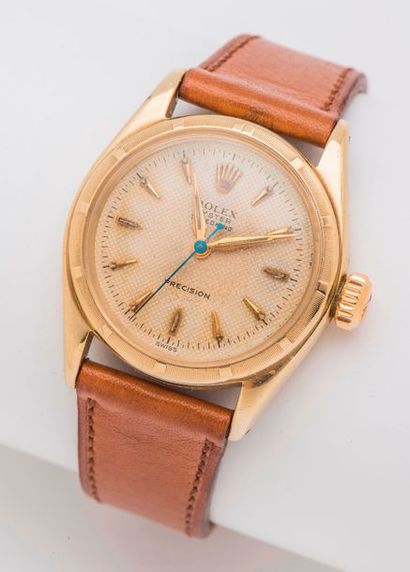 ROLEX, 1962 Montre bracelet Oyster Speed King précision Réf 6021, boîtier rond en...