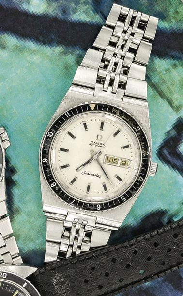 OMEGA OMEGA (Seamaster plongeuse double date / Albinos Dial réf. 366.0830), vers...