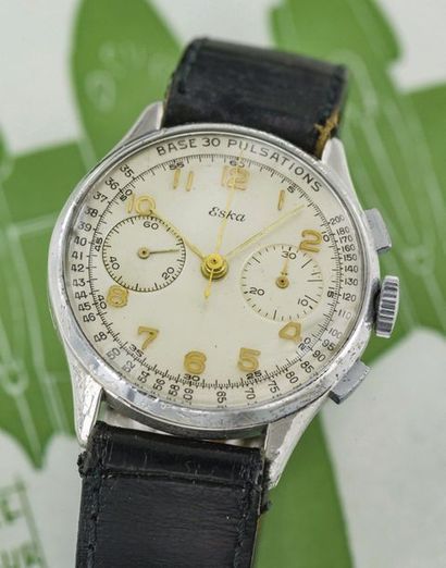 ESKA ESKA (CHRONOGRAPHE SPORT / DOCTEUR RÉF. 7308), vers 1950

Chronographe de docteur...