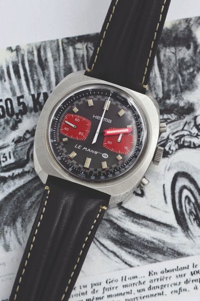 HERMA HERMA (Chronographe pilote / LE MANS réf. 911120), vers 1970

Chronographe...