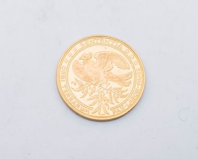 null Médaille en or jaune (900 millièmes) John F. Kennedy et Bundeskanzler Konrad...