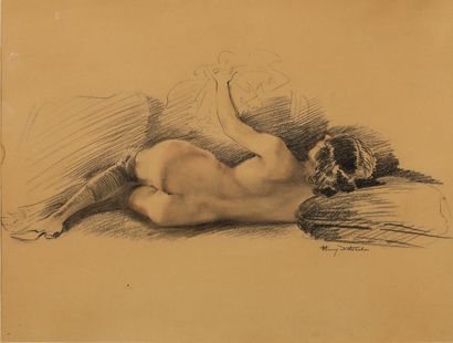 Henri DETOUCHE (1854 - 1913) Henri DETOUCHE (1854 - 1913)
Nude
Pastel, drawing
22.5...