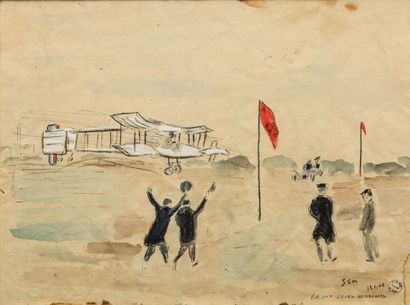 Marie Joseph Georges Goursat dit Sem (1863-1934) SEM (1863-1934)
Aeroplane, animated...