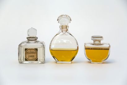 Caron - (années 1930-1950). Caron - (1930s-1950s).
Assortment of three bottles of...
