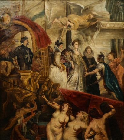Dans le goût de Rubens (copie) In the taste of Rubens 
The Landing of Marie de Médicis...