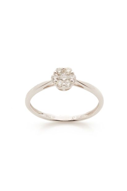 Bague Fleur sertie de diamants/Diamond Flower Ring