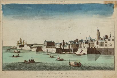 null Jacques CHEREAU (1688-1776)
"Vue Perspective de la ville de Cadiz du côté du...