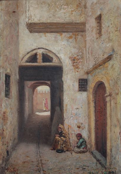 null SINTES Joseph (1829-1913)
In the Medina
Oil on card signed lower left
46 x 33...