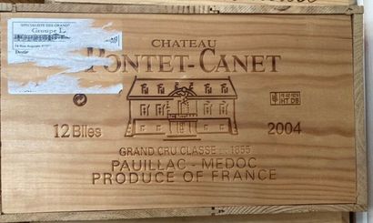 null 12 bottles Château PONTET-CANET (Pauillac) - 2004
Original wooden case
