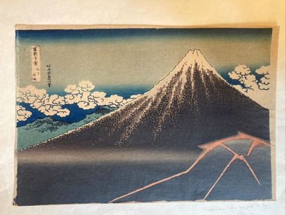 null KATSUSHIKA HOKUSAI (1760-1849) after
Print from the Fugaku Sanjûrokkei series...