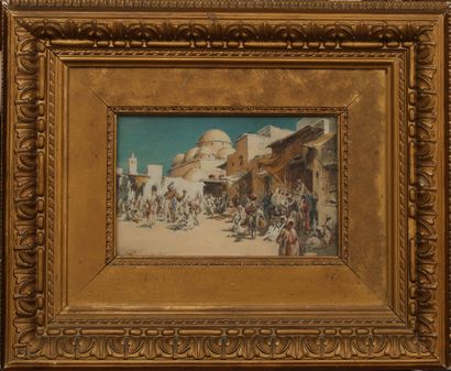 null NESBITT Frances E. (1864-1934)
The Sidi Merez Mosque seen from Bab Souika Square...