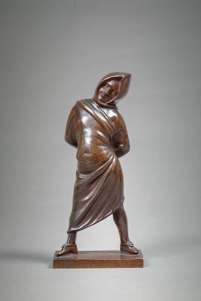 null d'après Antoine-Louis BARYE
Fou de Rome 
Statuette en bronze figurant le personnage...