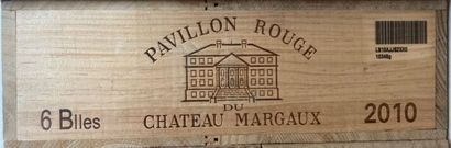 null 6 Bouteilles Pavillon Rouge (du Château MARGAUX) - 2010
Caisse bois d'origi...