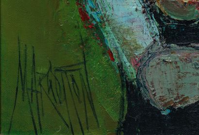 null René MARGOTTON (1915-2009)
Le Poney Blanc
Huile sur toile signée en bas à gauche,...