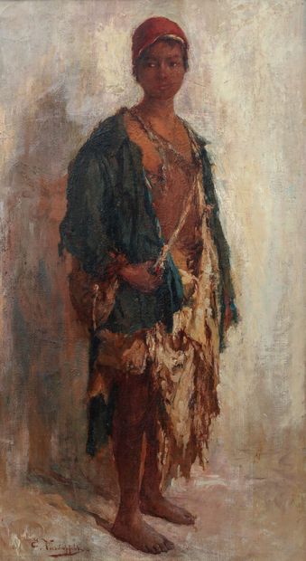 null Edouard VERSCHAFFELT (1874-1955)
Le jeune mendiant
Huile sur toile, située en...