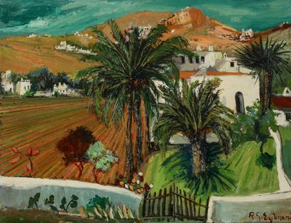 null EYBRARD Ricardo G. (né en 1929)
Maison derrière les palmiers
Huile sur toile...