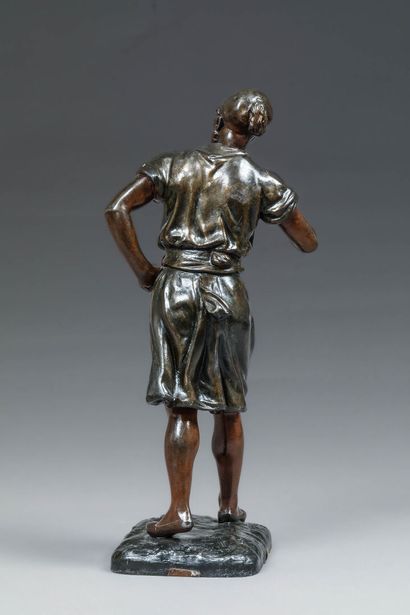 null Jean Didier DEBUT (1824-1893)
Porteur d'eau
Epreuve en bronze patiné, signée
Hauteur:...