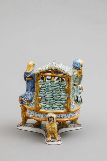 null Majolica after a model kept at the Ariana in Geneva.
Crib
Second half of the...