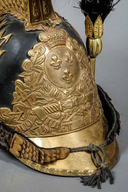 null Rare senior staff officer's helmet for the gendarmes of the guard of the King's...
