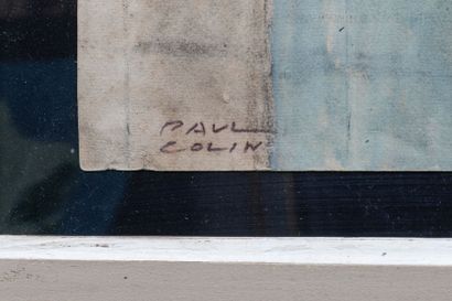 null Paul COLIN (1892-1985)
Historical scene
Gouache on paper, signed lower left
49.5...