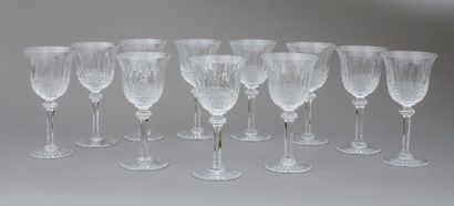 null SAINT LOUIS
Series of 11 "Tommy" model water glasses created in 1928 in crystal.
Star-shaped...
