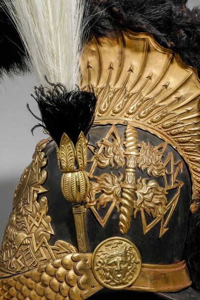 null Rare senior staff officer's helmet for the gendarmes of the guard of the King's...