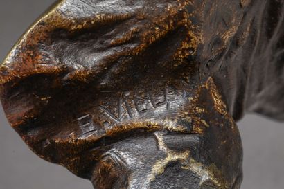 null Emmanuel Villanis (1858-1914)
Javotte
Female bust in bronze, signed on the back...