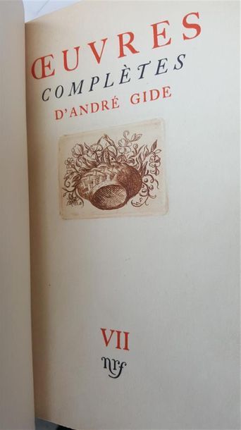 null Ensembles de LIVRES reliés, XIXe et XXe siècle dont André GIDE, les oeuvres...