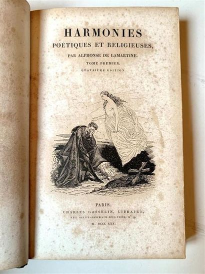 null LAMARTINE. Harmonies poétiques et religieuses. Paris, Gosselin, 1830. 2 volumes...