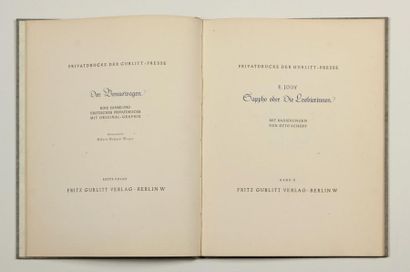 null [CURIOSA]. JOUY (Étienne de). Sappho oder die Lesbierinnen. Traduit du français....