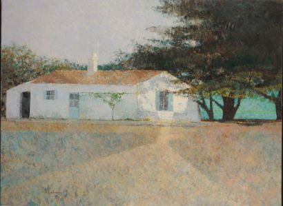 null ANDRÉ BOURRIÉ (NÉ EN 1936)
Soleil du matin dans la cour de Fort-Larron à Noirmoutier,...