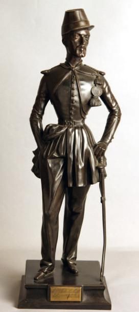 Isidore Romain BOITEL (Paris 1812 - 1861) STATUETTE en bronze à patine brune du vicomte...