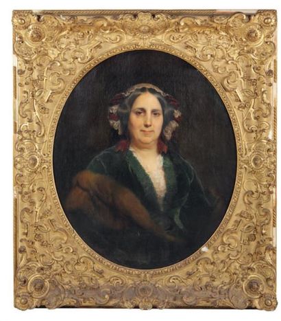 Édouard Louis DUBUFE (Paris 1820 - Versailles 1883) La Comtesse Treilhard, née Marqfoi...