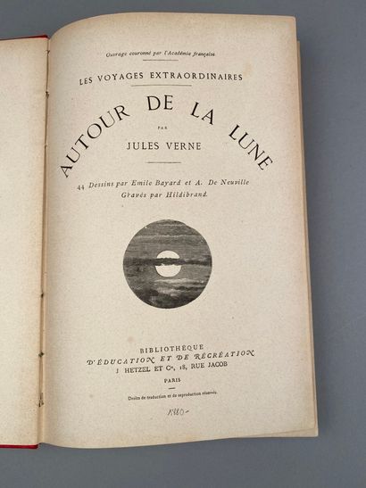 null JULES VERNE Autour de la lune. Paris, J. Hetzel et Cie, s. d. [circa 1880]....