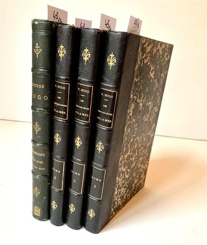 null HUGO. Les Travailleurs de la mer. Paris, Lacroix, Verboeckhoven, 1866. 3 volumes...