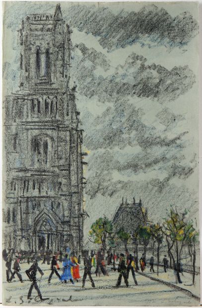 null LÉONID ROMANOVITCH DIT SOLOGUB (1884-1956)

Paris, vues de Notre-Dame

Deux...