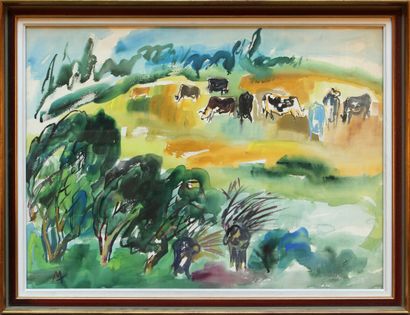 null ALFEO MARZI (20TH CENTURY)

Provencal Landscape and Ducks

Watercolour and gouache...