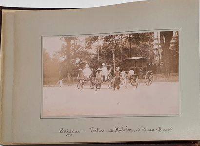 null ALBUM photos ayant pour sujet Saïgon vers 1900 ainsi que la France à la fin...