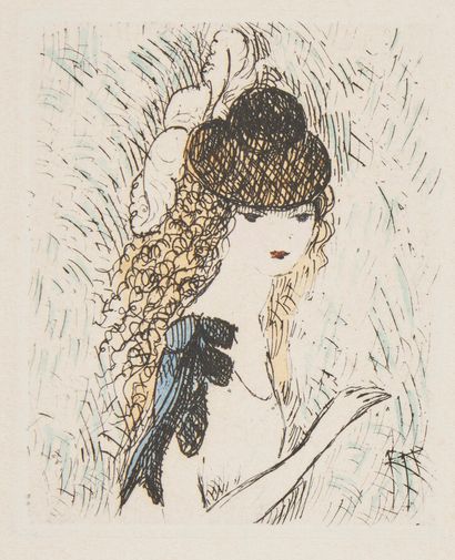 null D'APRÈS MARIE LAURENCIN (1883-1956)

Petite tête de jeune fille

Eau-forte sur...